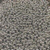 perly strieborné 5 mm